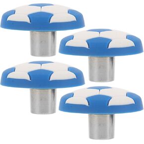 Cabilock 4pcs Cartoon Silicone Drawer Knobs Cabinet Pulling Handles Small Football Blue White Wardrobe Replacement for ’s Room Furniture in Saudi Arabia