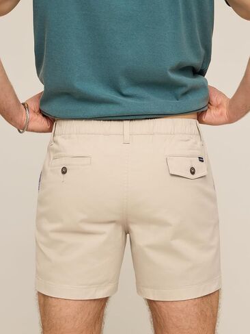 Chubbies Chino Shorts Men 5.5 Inch - Mens Shorts Casual with Elastic Waistband, Side and Back Pockets, Stretch Cotton Blend in Kuwait
