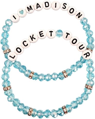 Madison Merch Beer Bracelet Album Locket Tour Concert Outfit for Women Jewelry Gifts for Fans in Saudi Arabia