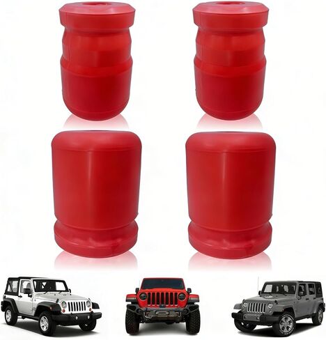 4 PCS Polyurethane Bump Stop Kit Front 1-1303 Rear 1-1304 Axle Jounce Bumper Stops Fit for Jeep Wrangler JK/JKU Sport Sahara Rubicon Unlimited Freedom 2007-2018 in Saudi Arabia