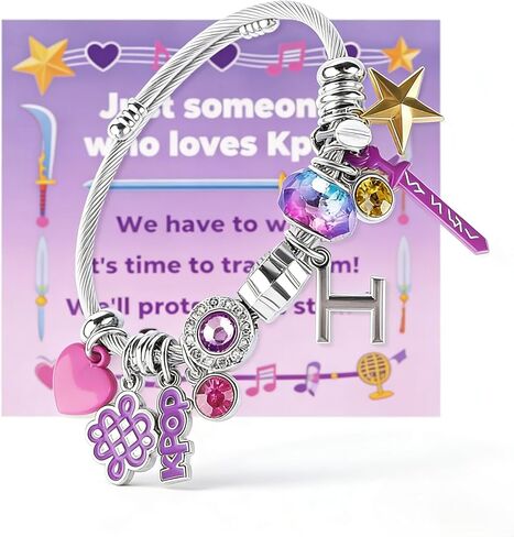 Kpop Bracelets - Kpop Merch Hunter Gifts for Fans, Kpop Stuff Items with Adjustable Size, Kpop Jewelry accessories for Fans, Gift for Women in Saudi Arabia