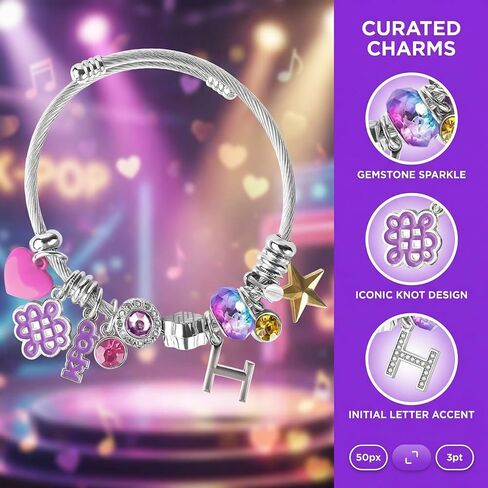 Kpop Bracelets - Kpop Merch Hunter Gifts for Fans, Kpop Stuff Items with Adjustable Size, Kpop Jewelry accessories for Fans, Gift for Women in Saudi Arabia