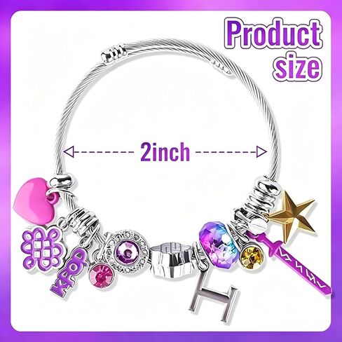 Kpop Bracelets - Kpop Merch Hunter Gifts for Fans, Kpop Stuff Items with Adjustable Size, Kpop Jewelry accessories for Fans, Gift for Women in Saudi Arabia