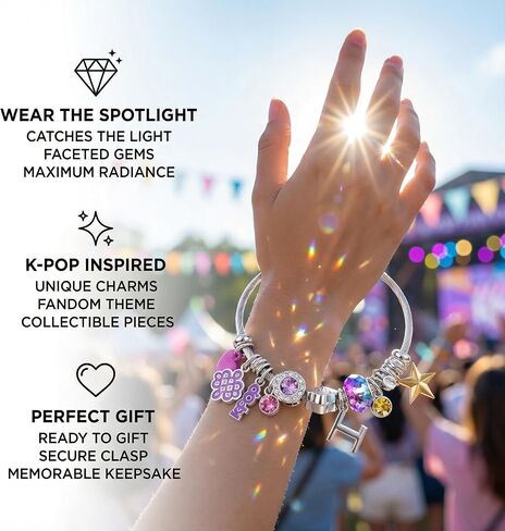 Kpop Bracelets - Kpop Merch Hunter Gifts for Fans, Kpop Stuff Items with Adjustable Size, Kpop Jewelry accessories for Fans, Gift for Women in Saudi Arabia