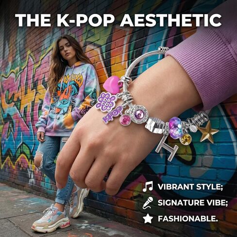 Kpop Bracelets - Kpop Merch Hunter Gifts for Fans, Kpop Stuff Items with Adjustable Size, Kpop Jewelry accessories for Fans, Gift for Women in Saudi Arabia