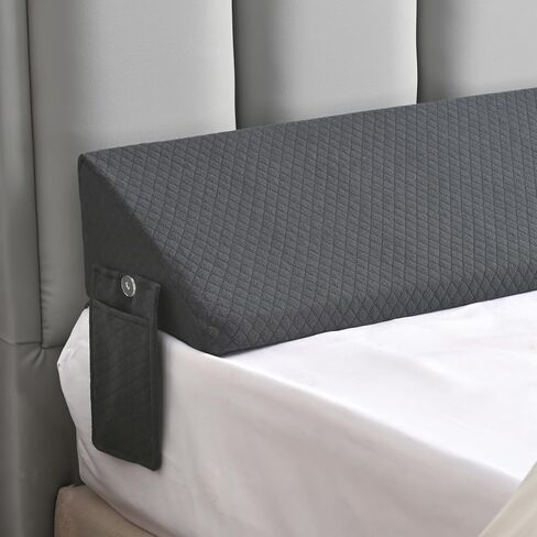 Twin Size Bed Wedge Pillow for Headboard Pillow Mattress Gap Filler Pillow(0"-8") Gaps Between Mattress and Wall College Dorm Bed Wedge Pillow Twin Bed White Bedside Pillow Mattress Space Filler in Kuwait