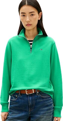 Tommy Hilfiger Women's Quarter Zip Pullover Sweatshirt in Kuwait