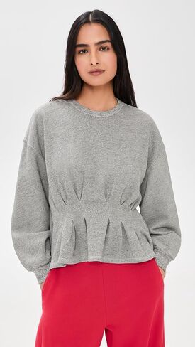 THE GREAT. Women's The Slouchy Corset Sweatshirt in Kuwait