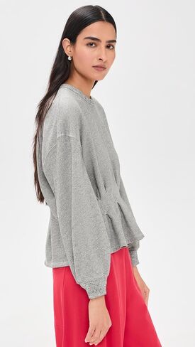 THE GREAT. Women's The Slouchy Corset Sweatshirt in Kuwait