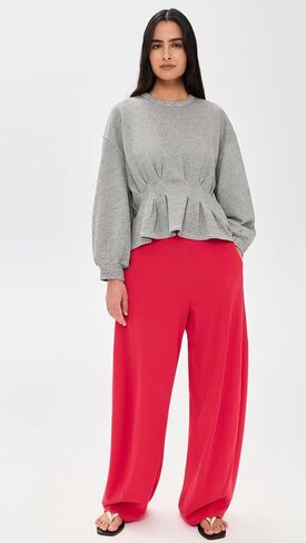 THE GREAT. Women's The Slouchy Corset Sweatshirt in Kuwait