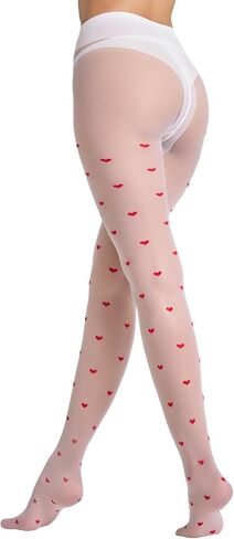 LABELLA 40D Heart Patterned Tights in Saudi Arabia