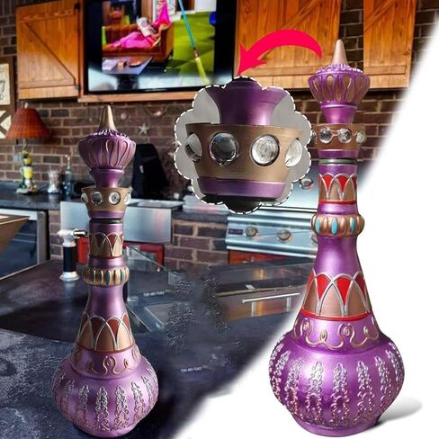 Resin Bottle Decoration, Magic Bottle, Retro Decorative Bottle, Bring Infinite Beauty to Your Home Pink in Kuwait