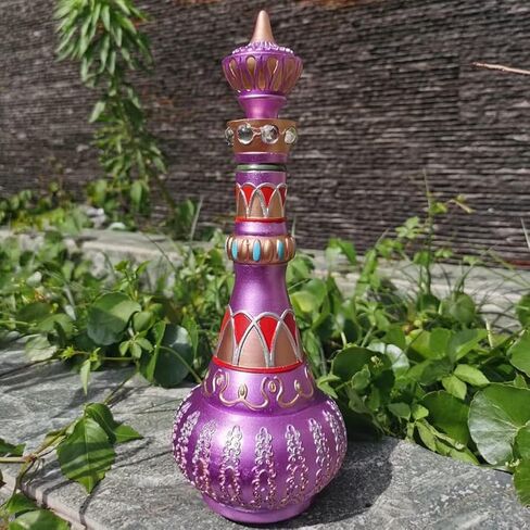 Resin Bottle Decoration, Magic Bottle, Retro Decorative Bottle, Bring Infinite Beauty to Your Home Pink in Saudi Arabia