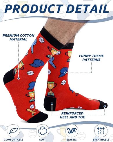 Ramede 4 Pairs Best Coach Socks for Men Casual Cotton Crew Socks Appreciation Gifts for Basketball Baseball Soccer Coaches in Kuwait