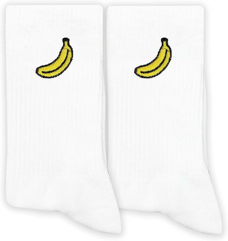 Fruit Embroidered Socks for Men&Women, Cute Fruit Socks Gift for Birthday, Christmas, Fruit Lovers Gifts in Saudi Arabia