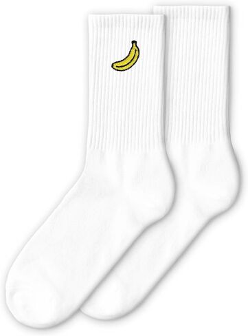 Fruit Embroidered Socks for Men&Women, Cute Fruit Socks Gift for Birthday, Christmas, Fruit Lovers Gifts in Saudi Arabia