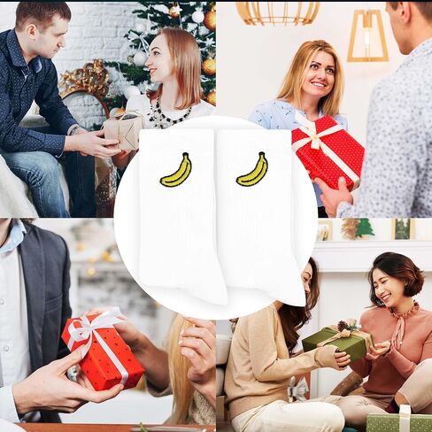 Fruit Embroidered Socks for Men&Women, Cute Fruit Socks Gift for Birthday, Christmas, Fruit Lovers Gifts in Saudi Arabia
