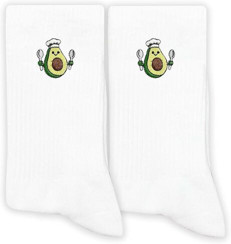 Fruit Embroidered Socks for Men&Women, Cute Fruit Socks Gift for Birthday, Christmas, Fruit Lovers Gifts in Saudi Arabia
