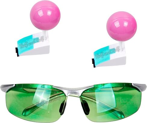 Half and Half Saiki K Cosplay Hairpins + Glasses for Women Men Saiki K Anime Costumes Accessories Kit for Halloween Party Daily in Saudi Arabia
