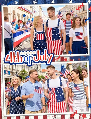 American Flag Overalls Shorts for Men, 4th of July Patriotic Denim Romper with Pockets, Independence Day USA Jumpsuit in Saudi Arabia