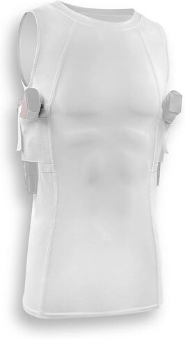 Men's Concealed Carry CCW Holster Muscle Undershirts, White or Black in Saudi Arabia