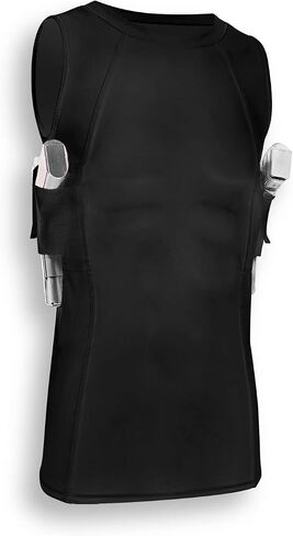 Men's Concealed Carry CCW Holster Muscle Undershirts, White or Black in Saudi Arabia