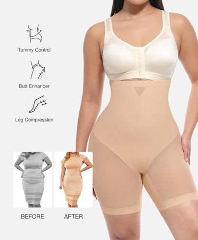 Lover-Beauty Tummy Control Shapewear Shorts for Women High Waist Butt Lifting Seamless Body Shaper Underwear in Kuwait