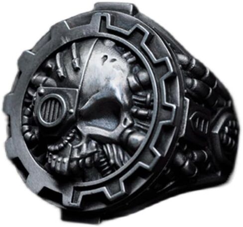 Ring Adeptus Mechanicus Seal of Machine God Gold Ring for Men of Warhammer 40K in Saudi Arabia