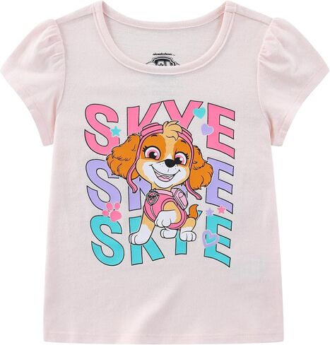 Paw Patrol Skye and Everest Girls Short Sleeve T-Shirt for Toddler to Big Kids in Saudi Arabia