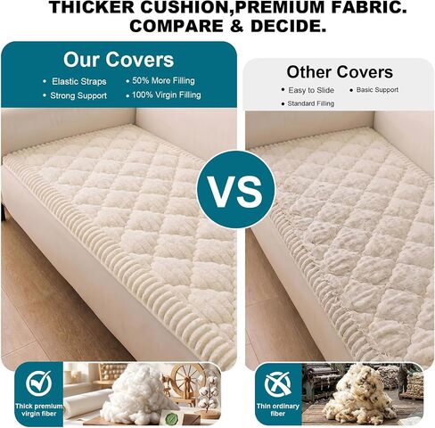 NILUOH Couch Cover for Dogs Washable, Fuzzy Couch Cushion Cover Thick Non-Slip Sofa Slipcover for 2 Cushion Sofa/Loveseat (Light Gray, 27.6" x 59") in Saudi Arabia