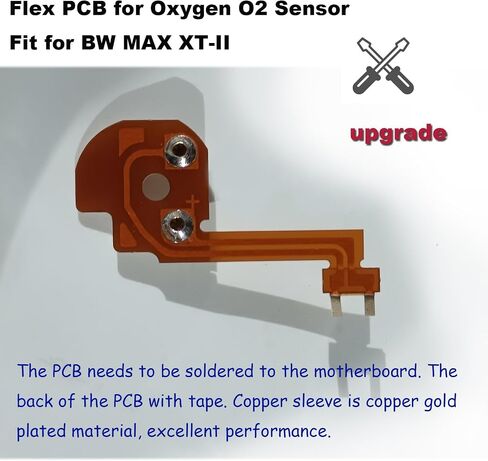 فليكس PCB مناسب لمستشعر PCB GasAlertMax XT II، استبدال PCB المرن لمستشعر الأكسجين O2 مناسب لـ BW MAX XT-II in Kuwait