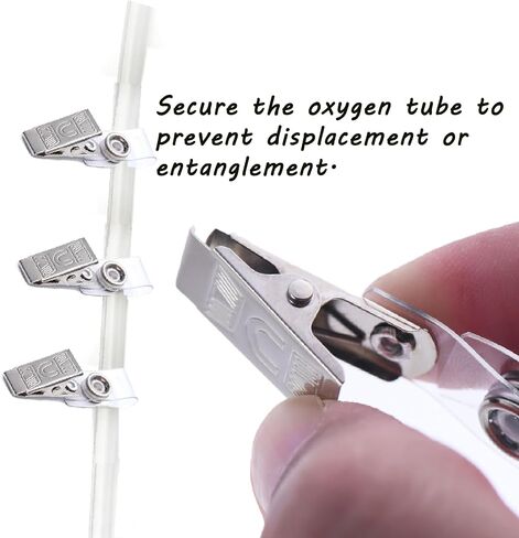 20 Pcs Oxygen Cannula Holder, Oxygen Tube Clips, Cannula Holder Accessories Preventing Kinks in Saudi Arabia