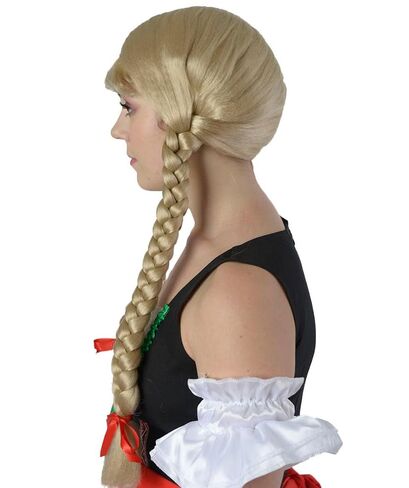 Adult Women's Blonde Dreadlock Pigtail Braids Wig – Costume Hair for Halloween, Festivals & Cosplay – Synthetic Fiber with Premium Breathable Capless Cap Hairpiece for Stage Shows in Saudi Arabia