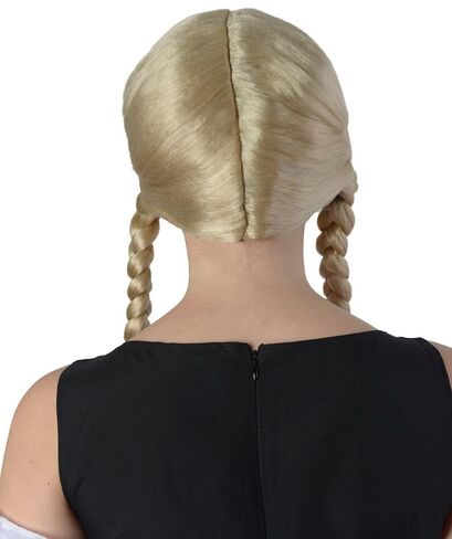 Adult Women's Blonde Dreadlock Pigtail Braids Wig – Costume Hair for Halloween, Festivals & Cosplay – Synthetic Fiber with Premium Breathable Capless Cap Hairpiece for Stage Shows in Saudi Arabia