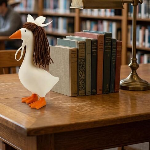 Goose Wig, Porch Goose Wigs for Desk Decor, Mini Porch Goose Wig Set of 3, Fits 7 Inch Desktop Goose Toy and Goose Statue, Short Style Knitted Wigs for Home Decor in Saudi Arabia