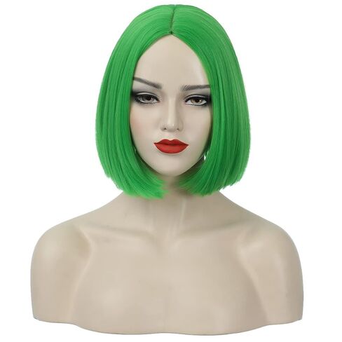 MAGQOO Copper Red Wig for Women Girls Ginger Dark Orange Bob Short Straight Wig Middle Part Halloween Cosplay Costume Party Wig in Saudi Arabia