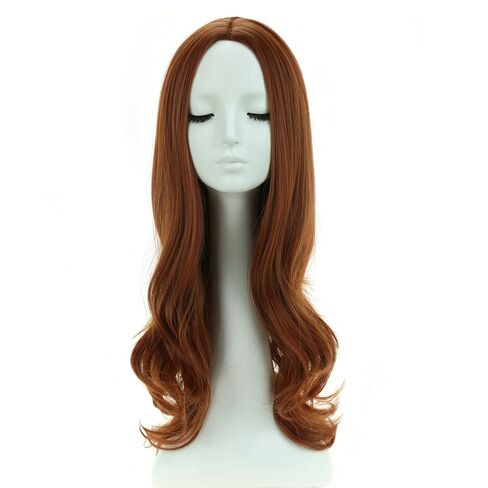RightOn Blonde Wig Long Wavy Wig Charming Full Synthetic Wigs for Women Natural Curly Hair Light Blonde Long Wigs with Hairnet in Saudi Arabia