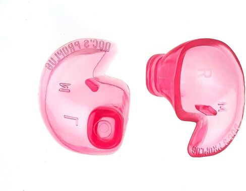 Medium Small – Non-Vented Doc’s Proplugs – Pink – Non-LEASHED – Reusable Earplugs for Swimming, Bathing, Light Industrial Use | Blocks Water, Noise, & Irritation | Includes Case | Made in USA in Saudi Arabia