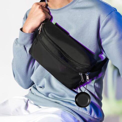 4pcs Loop Earplug Case, Portable Round Ear Plug Holder with Lanyard Mini Storage Cases for Business Trip Storage Earbuds Trinkets Ect (Black) in Saudi Arabia