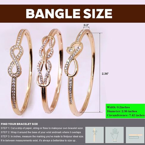 3 Pack 18K Gold Plated Bangles Bracelet Set for Women, Dainty Vintage Trendy Fashion Jewelry, Ideal Gift for Birthday Christmas Valentine's Day Mother's Day for Girlfriend Wife Mom Sister in Saudi Arabia