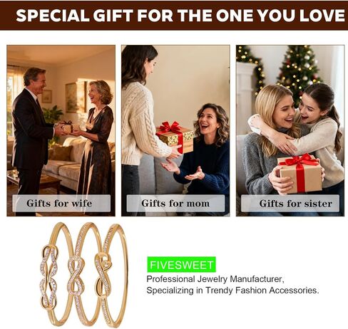 3 Pack 18K Gold Plated Bangles Bracelet Set for Women, Dainty Vintage Trendy Fashion Jewelry, Ideal Gift for Birthday Christmas Valentine's Day Mother's Day for Girlfriend Wife Mom Sister in Saudi Arabia