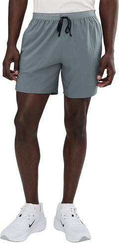 Nike Dri-FIT Stride Men's 7" Brief-Lined Running Shorts (as1, Alpha, xx_l, Regular, Regular, Black/Black, Regular Fit) in Saudi Arabia