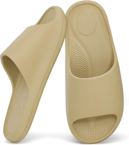 Shower Shoes for Women & Men - Non Slip Quick Drying Bathroom Slipper - Soft EVA Cloud Slides with Arch Support for Gym, Dorm, Pool & Indoor Safety in Saudi Arabia