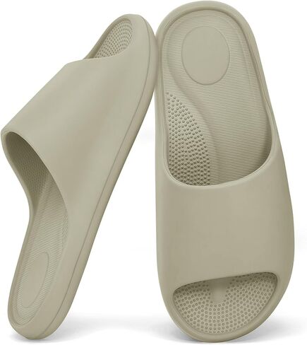 Shower Shoes for Women & Men - Non Slip Quick Drying Bathroom Slipper - Soft EVA Cloud Slides with Arch Support for Gym, Dorm, Pool & Indoor Safety in Saudi Arabia