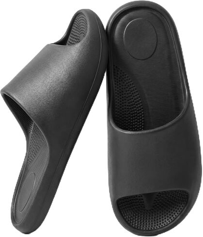 Shower Shoes for Women & Men - Non Slip Quick Drying Bathroom Slipper - Soft EVA Cloud Slides with Arch Support for Gym, Dorm, Pool & Indoor Safety in Saudi Arabia