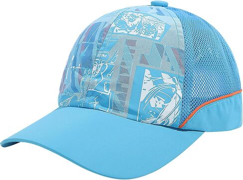 Kids Girls Boys Quick Dry Mesh Trucker Cap Summer Cooling Sport Sun Visor Adjustable Snapback Tennis Baseball Hat Age 4-10 in Kuwait