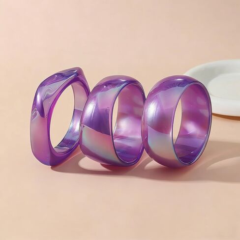 Chunky Acrylic Bangle Bracelets for Women Dainty Big Stackable Bangles Set,Colorful Irregular Acrylic Resin Chunky Bracelets Fashion Colorful Bracelet Jewelry Gift in Kuwait