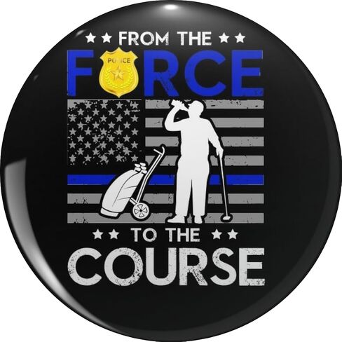 From The Force To The Course Metal Lapel Pin Tie Tack Pinback 0.75" in Kuwait
