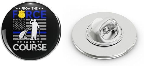 From The Force To The Course Metal Lapel Pin Tie Tack Pinback 0.75" in Kuwait
