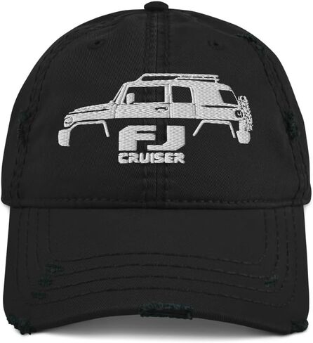 2007 FJ Cruiser Silhouette Distressed Dad Hat | Off-Road Adventure Cap in Kuwait